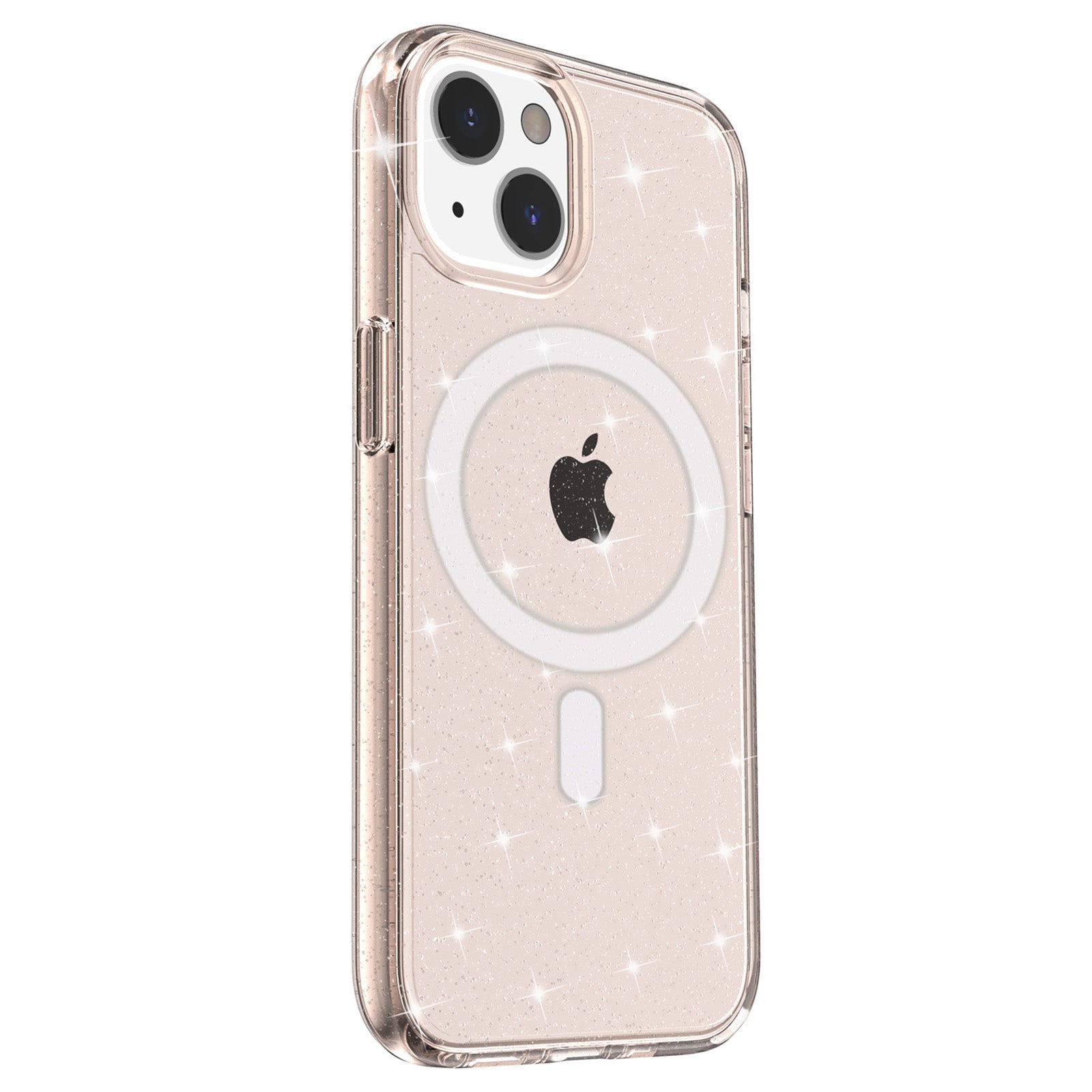 Glitter Powder Magnetic Case for iPhone 13 6.1 inch Hard PC Soft TPU Scratch-Proof Phone Cover Compatible with MagSafe Glitter Powder Magnetic Case for iPhone 13 6.1 inch Hard PC Soft TPU Scratch-Proof Phone Cover Compatible with MagSafe